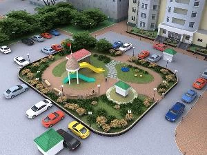 Ландшафтный дизайн многоквартирного дома — как сделать правильно